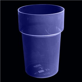 UV-reaktiva Ölglas i Hårdplast, 4-pack - Blå UV Neon Ölglas - 4-pack Blå