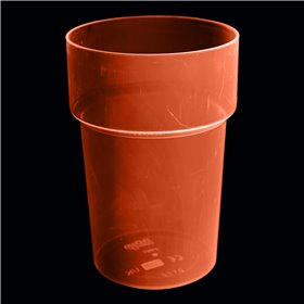 UV-reaktiva Ölglas i Hårdplast, 4-pack Röd/Rosa UV Neon Ölglas - 4-pack Röd/Rosa