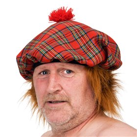 Plaid Hårskydd - Anpassningsbar Storlek, Kiltvänlig Kiltkompatibel Rutig Hårmössa - Universell Storlek