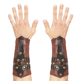 Antika Gladiator Läderlook Armskydd - 2-pack Antika Gladiator Läderlook Armskydd - 2-pack
