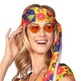Hippiehjärtat Orangetintade Glasögon Hippiehjärtat Orangetintade Glasögon